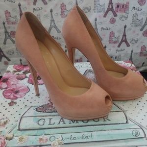 Giuseppe Zanotti Sharon Peep Toe Pumps Size 8.5